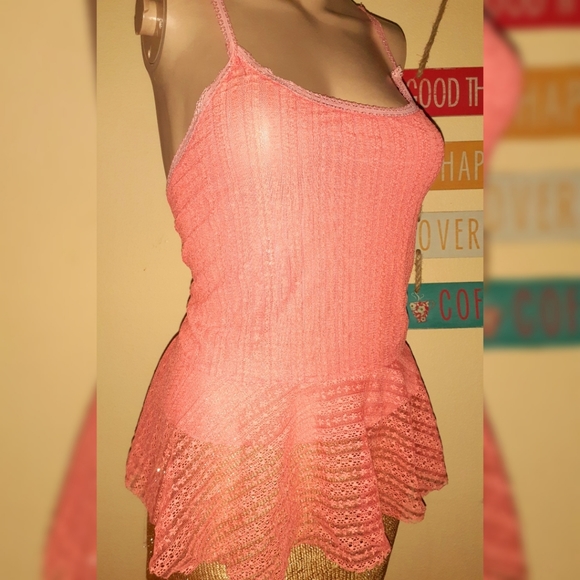 Buffalo David Britton Lace Raceback Halter Top - Picture 2 of 8